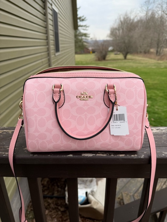 Coach Handbags - Coach Powder Pink Rowan Satchel Bag